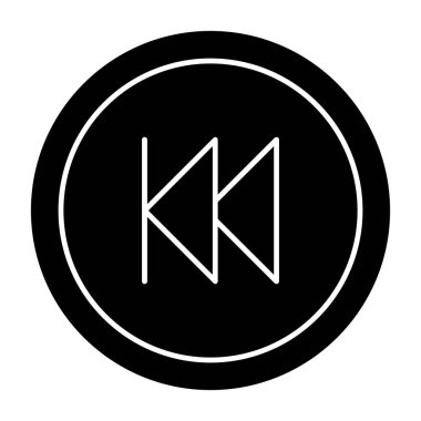 Basit illüstrasyon simgesini geri sar 