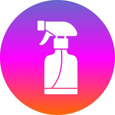 sprey şişe kutsal kişilerin resmi, vektör çizim