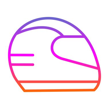 Kask simge yarış, illüstrasyon vektör 