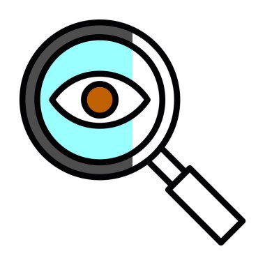 Göz simgesi. düz dizayn. vektör illüstrasyonu.