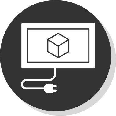 vektör illüstrasyonu, kutu modern simge tasarımı