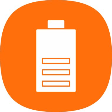 Pil simgesinin vektör illüstrasyonu