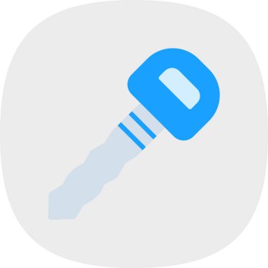 Araba anahtarı. Web simgesi basit illüstrasyon              