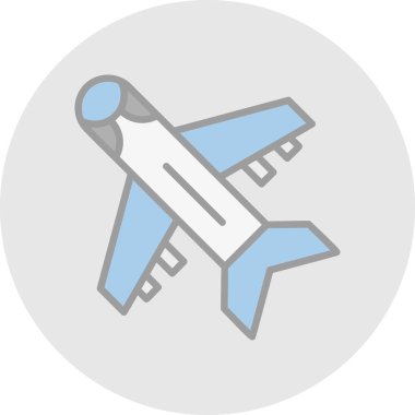 Uçak. Web simgesi basit tasarım                          