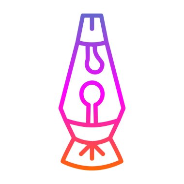 Lava lamp icon vector illustration