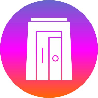 kapı vektör simgesi modern illüstrasyon