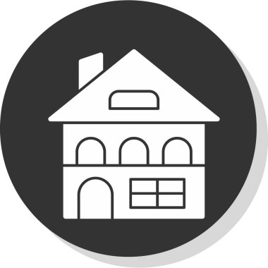 Bina. Web simgesi basit illüstrasyon 