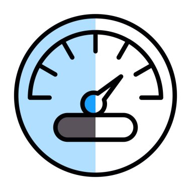 basit hız göstergesi simgesi, vektör çizim