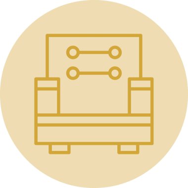 Vektör TV simgesi illüstrasyonu