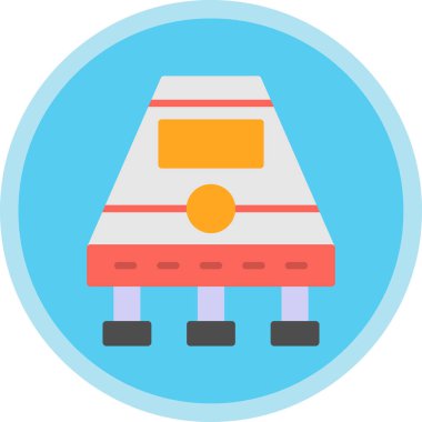 uzay gemisi kapsülü ikon vektör çizimi