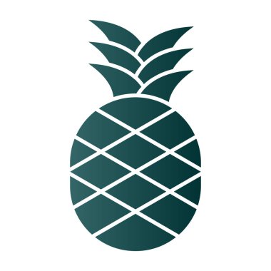 Ananas. Web simgesi basit illüstrasyon 