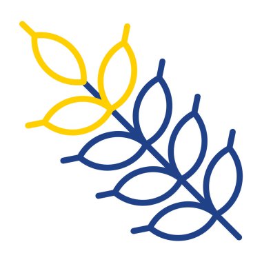 Sarı çiçek simgesinin vektör illüstrasyonu