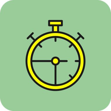 Kronometre simgesi web basit illüstrasyon
