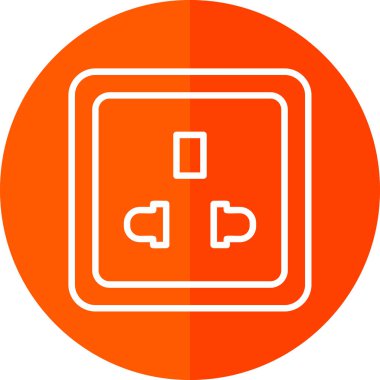 Elektrik dolgu simgesinin vektör illüstrasyonu