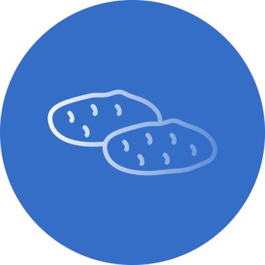Patates. Web simgesi basit illüstrasyon 