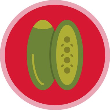 Salatalık. Web simgesi basit illüstrasyon