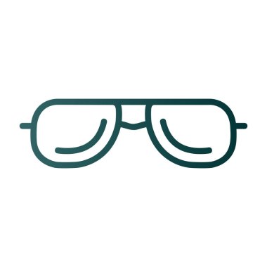 Güneş gözlüklerinin vektör illüstrasyonu modern grafik simgesi                       