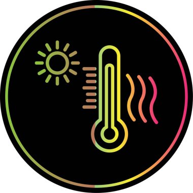 Heat wave, hot weather concept vector illustration