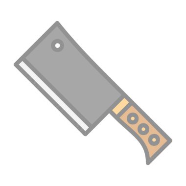 bıçak düz vektör simgesi