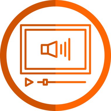 Ses Web simgesi, vektör çizim. 