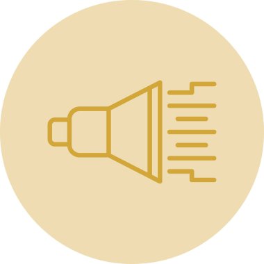 Megafon. Web simgesi basit illüstrasyon