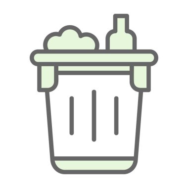 Kova. Web simgesi basit illüstrasyon