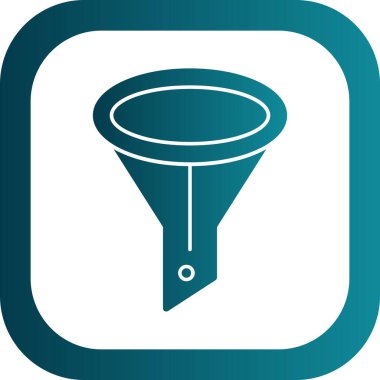 modada izole edilmiş arkaplanda huni simgesi 