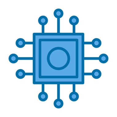 İşlemci, işlemci vektör simgesi