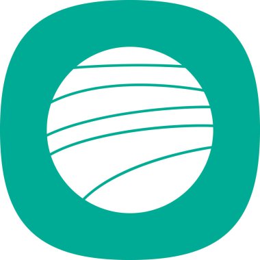 dünya simgesi, vektör illüstrasyonu basit tasarım