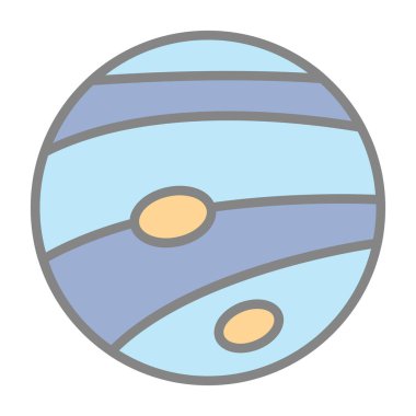 Neptün Web simgesi vektör çizimi