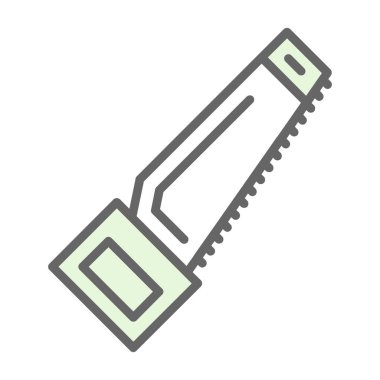 Modern El Testere simgesinin vektör çizimi              