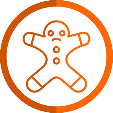 Zencefilli adam web simgesi basit bir illüstrasyon 