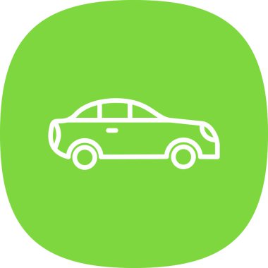 araba simgesi, vektör illüstrasyonu 