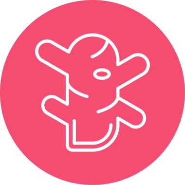 Zencefil kök simgesinin vektör illüstrasyonu 