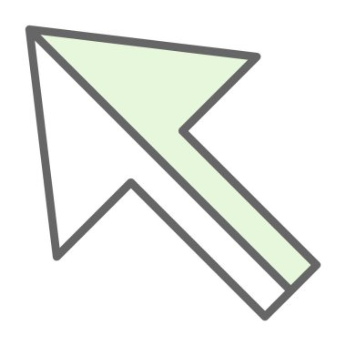 Ok. Pointer web simgesi basit illüstrasyon 