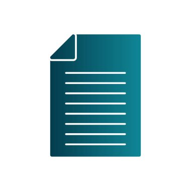 belge simgesi, vektör illüstrasyonu basit tasarım