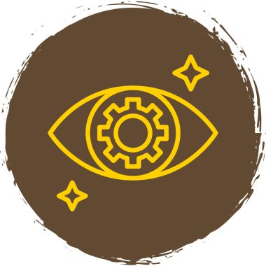 göz vektör simgesi modern basit illüstrasyon