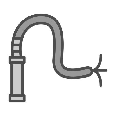 boru vektör simgesi, tasarım illüstrasyonu 