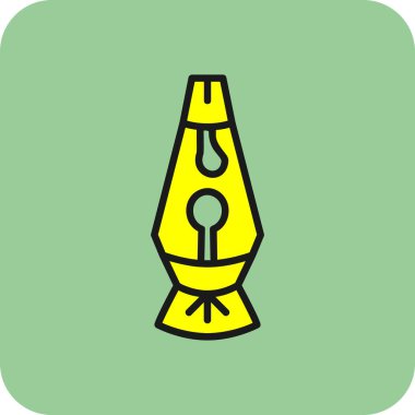 Lava lamp icon vector illustration