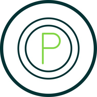 araba park simgesi vektör illüstrasyon                  