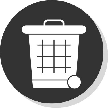 Çöp kutusu vektör illüstrasyonuName 