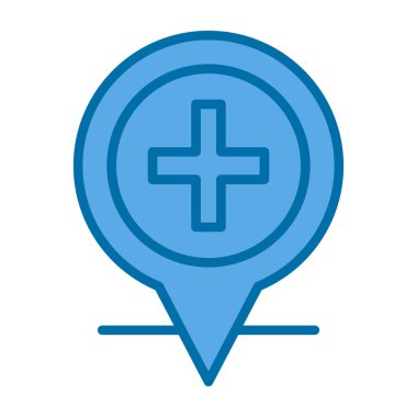 konum pin simgesi vektör illüstrasyonu