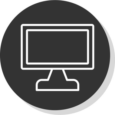 ekran simge vektör çizim 