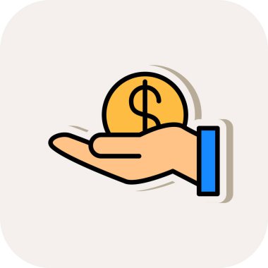 dolar işareti el simgesi.