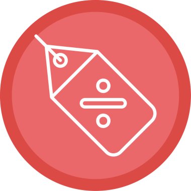 Fiyat etiketi web simgesi, vektör illüstrasyonu