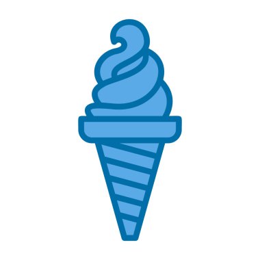 dondurma ikonu vektör illüstrasyonu