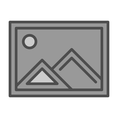 resim simgesi, vektör illüstrasyonu basit tasarım