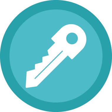 Anahtar. Web simgesi basit illüstrasyon