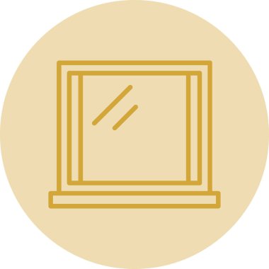 Ofis ve modern simgenin vektör illüstrasyonu