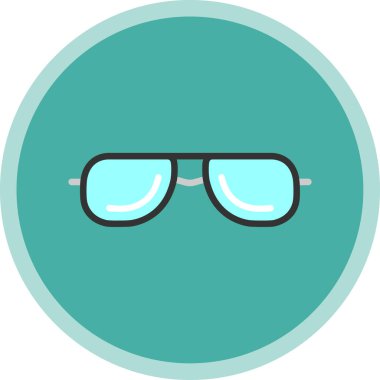Güneş gözlüklerinin vektör illüstrasyonu modern grafik simgesi                       